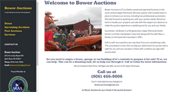 Desktop Screenshot of bowerauctions.com